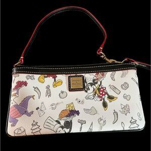 Disney Parks Food & Wine Festival Dooney & Bourke Wristlet Mickey & Minnie Mouse